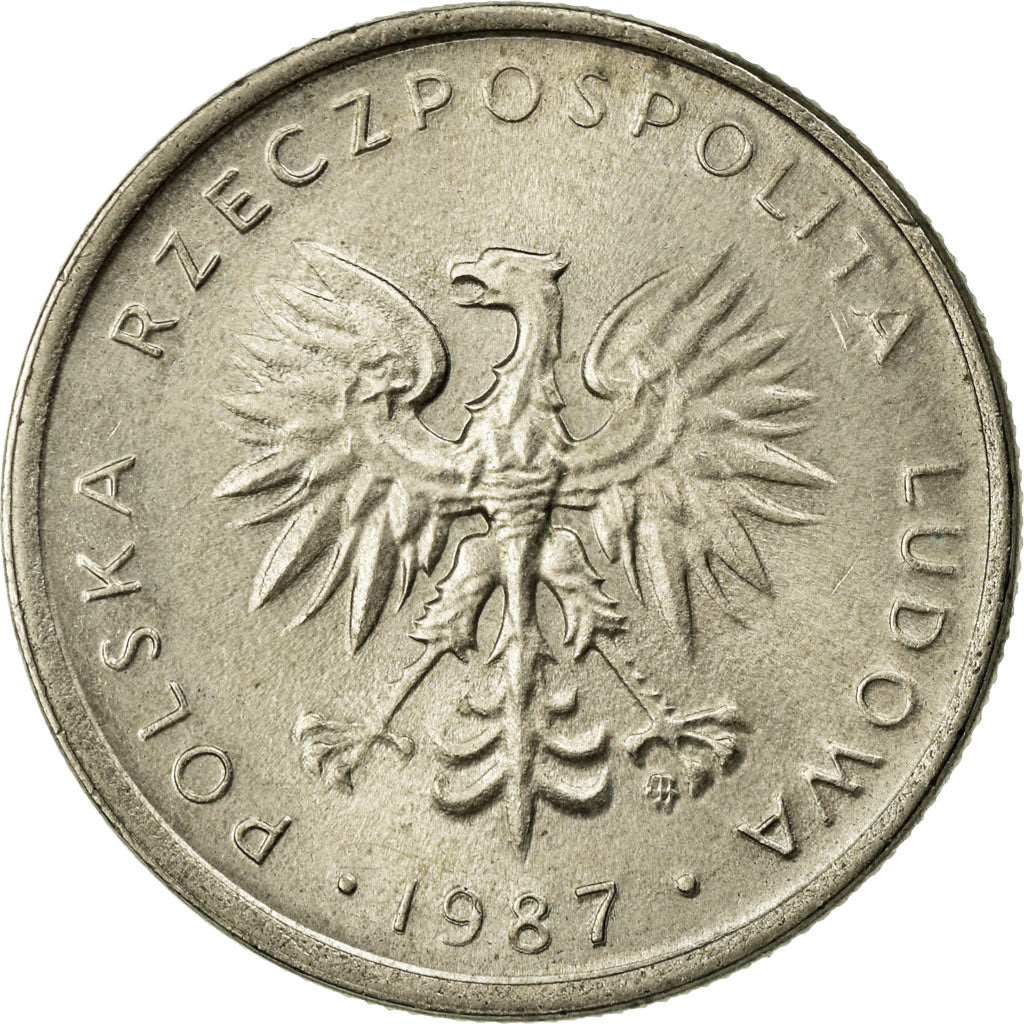 Moneta, Polonia, 10 Zlotych, 1987, Warsaw, SPL-, Rame-nichel, KM:152.1