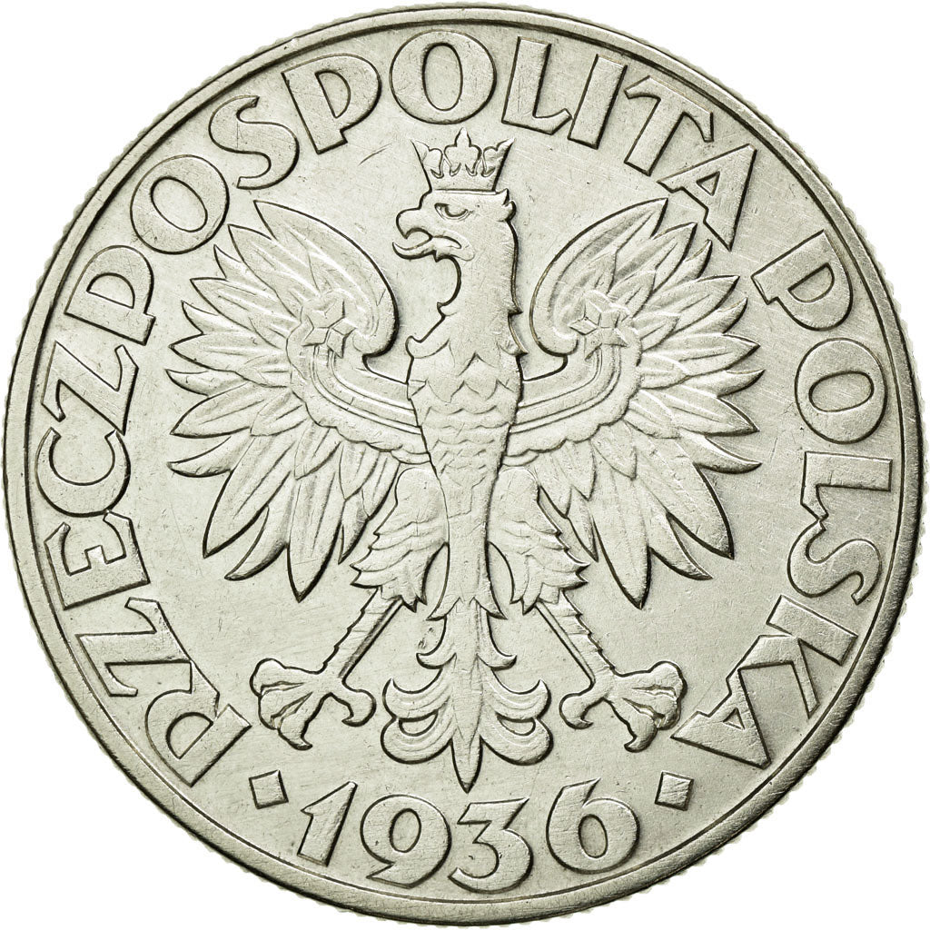 Monnaie, Pologne, 5 Zlotych, 1936, Warsaw, SUP, Argent, KM:31