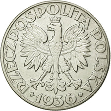 Monnaie, Pologne, 5 Zlotych, 1936, Warsaw, SUP, Argent, KM:31