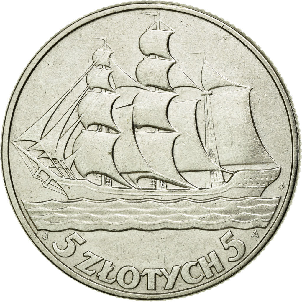 Monnaie, Pologne, 5 Zlotych, 1936, Warsaw, SUP, Argent, KM:31