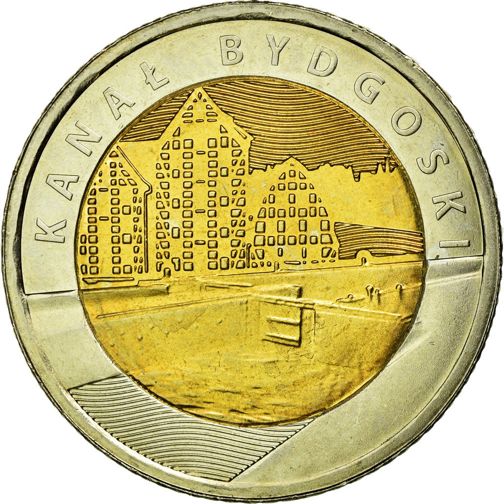 Coin, Poland, 5 Zlotych, 2015, Warsaw, AU(55-58), Bi-Metallic