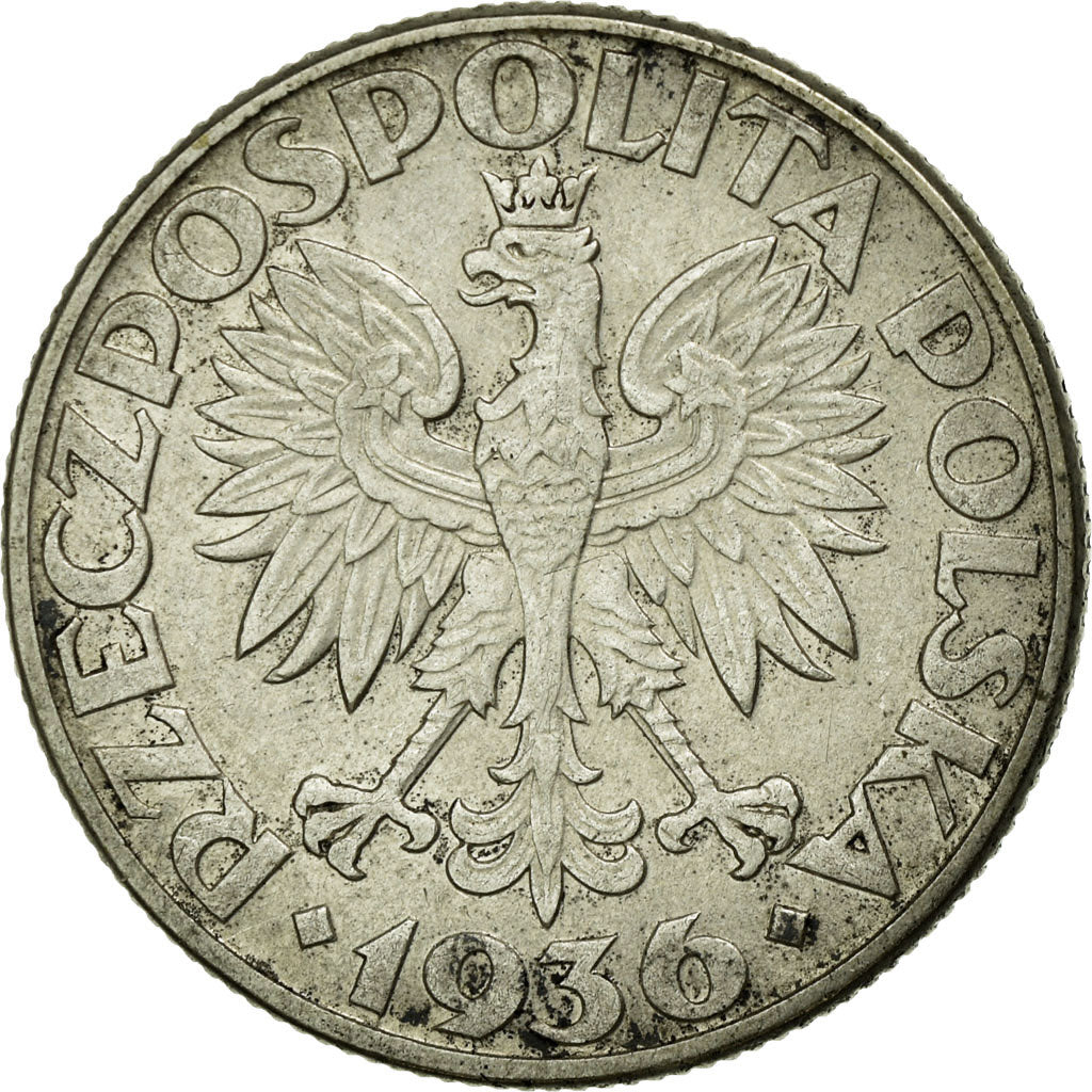 Coin, Poland, 2 Zlote, 1936, Warsaw, EF(40-45), Silver, KM:30