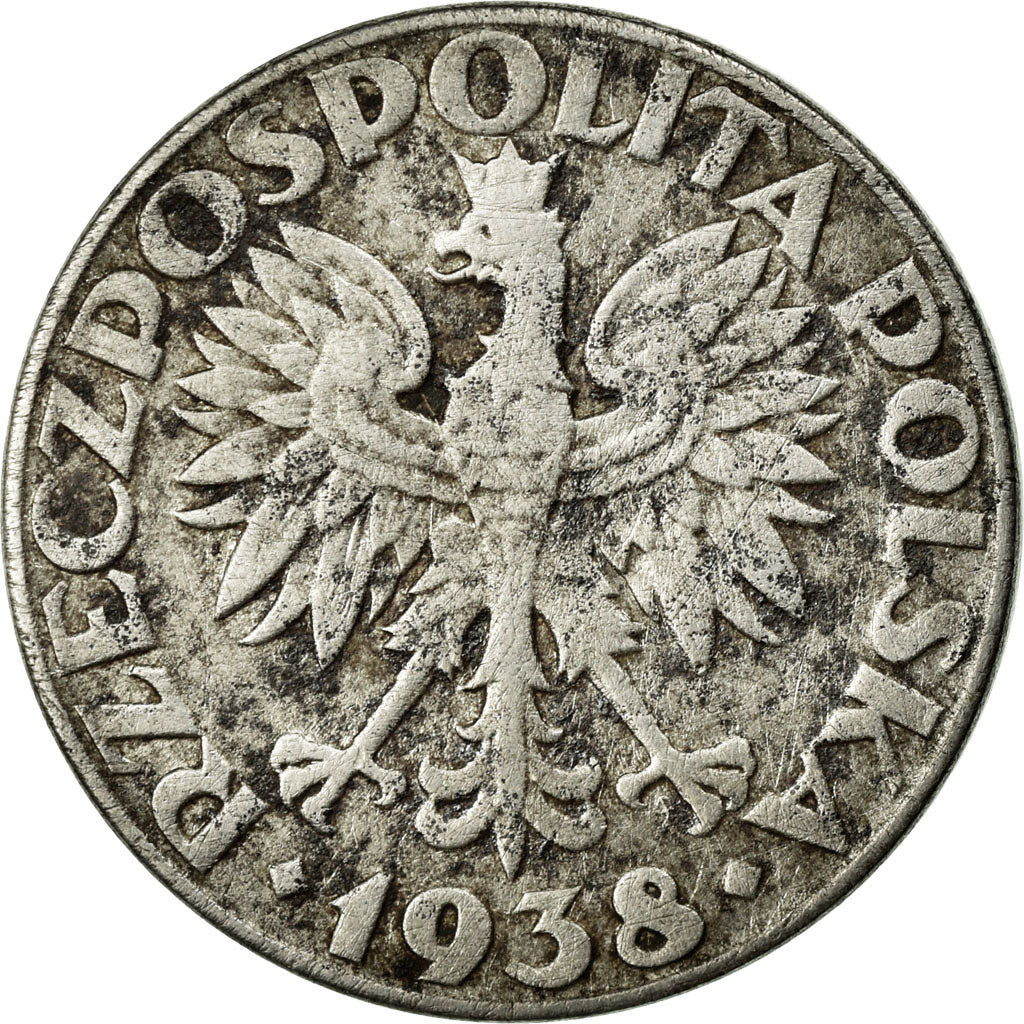 Coin, Poland, 50 Groszy, 1938, Warsaw, VF(30-35), Nickel Plated Iron, KM:38