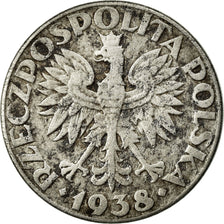 Coin, Poland, 50 Groszy, 1938, Warsaw, VF(30-35), Nickel Plated Iron, KM:38