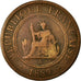 Coin, FRENCH INDO-CHINA, Cent, 1889, Paris, EF(40-45), Bronze, KM:1