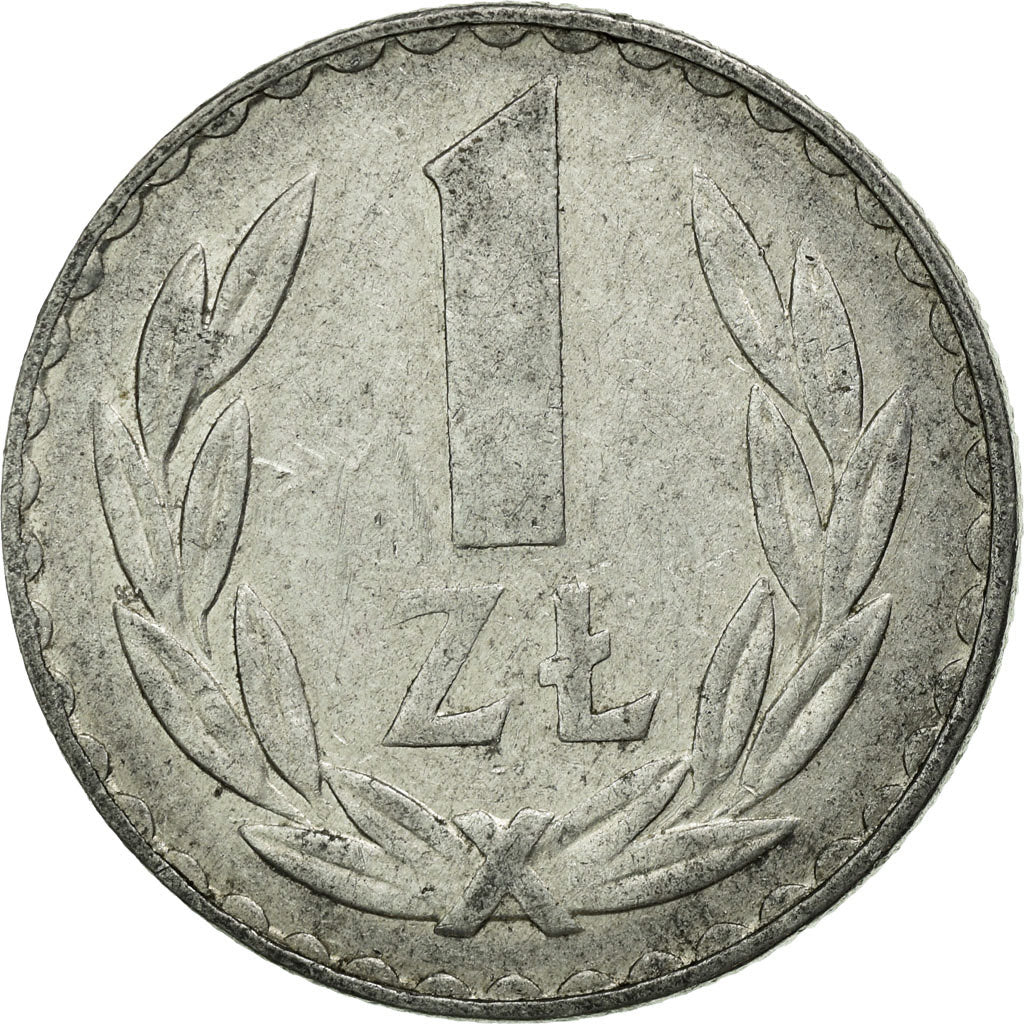 Coin, Poland, Zloty, 1981, Warsaw, EF(40-45), Aluminum, KM:49.1