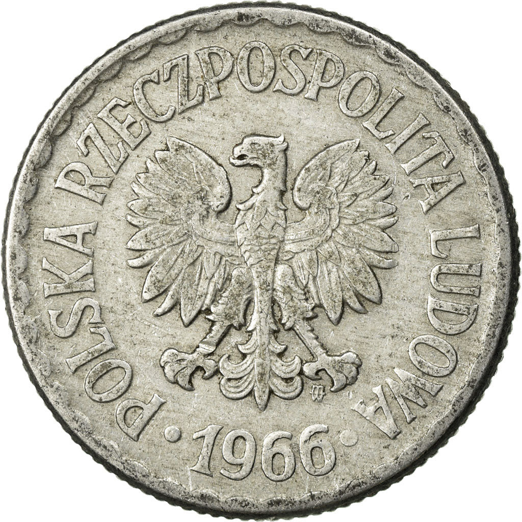 Monnaie, Pologne, Zloty, 1966, Warsaw, TB+, Aluminium, KM:49.1