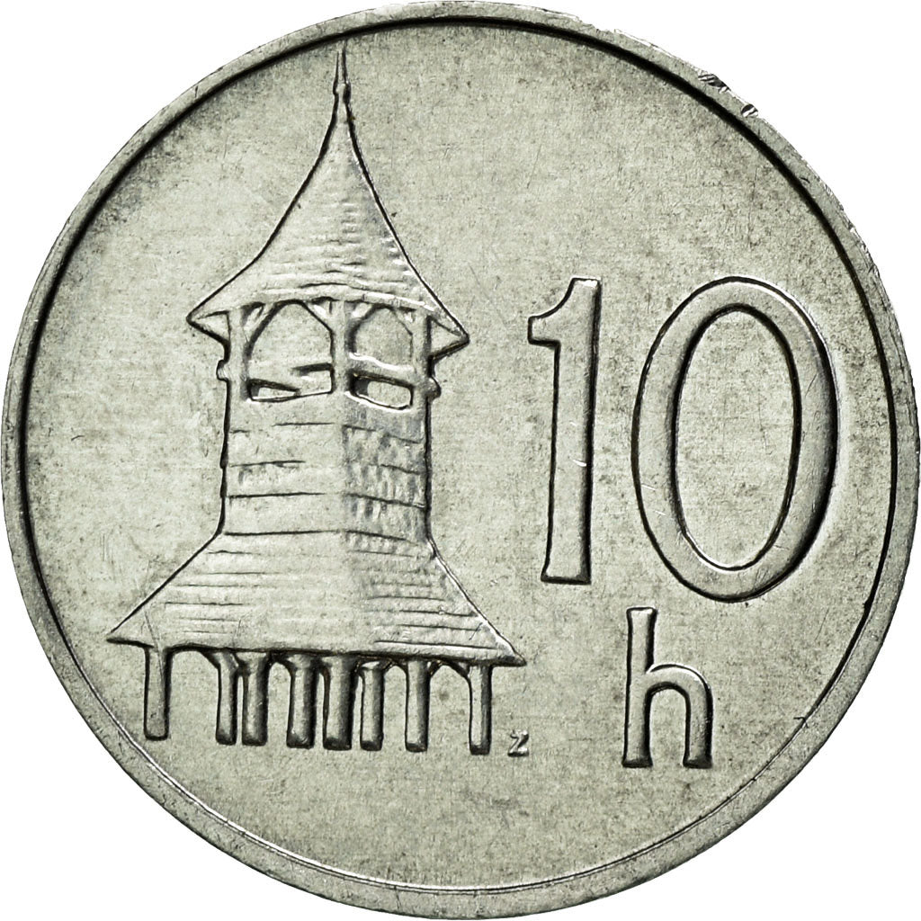 Munten, Slowakije, 10 Halierov, 1999, PR, Aluminium, KM:17
