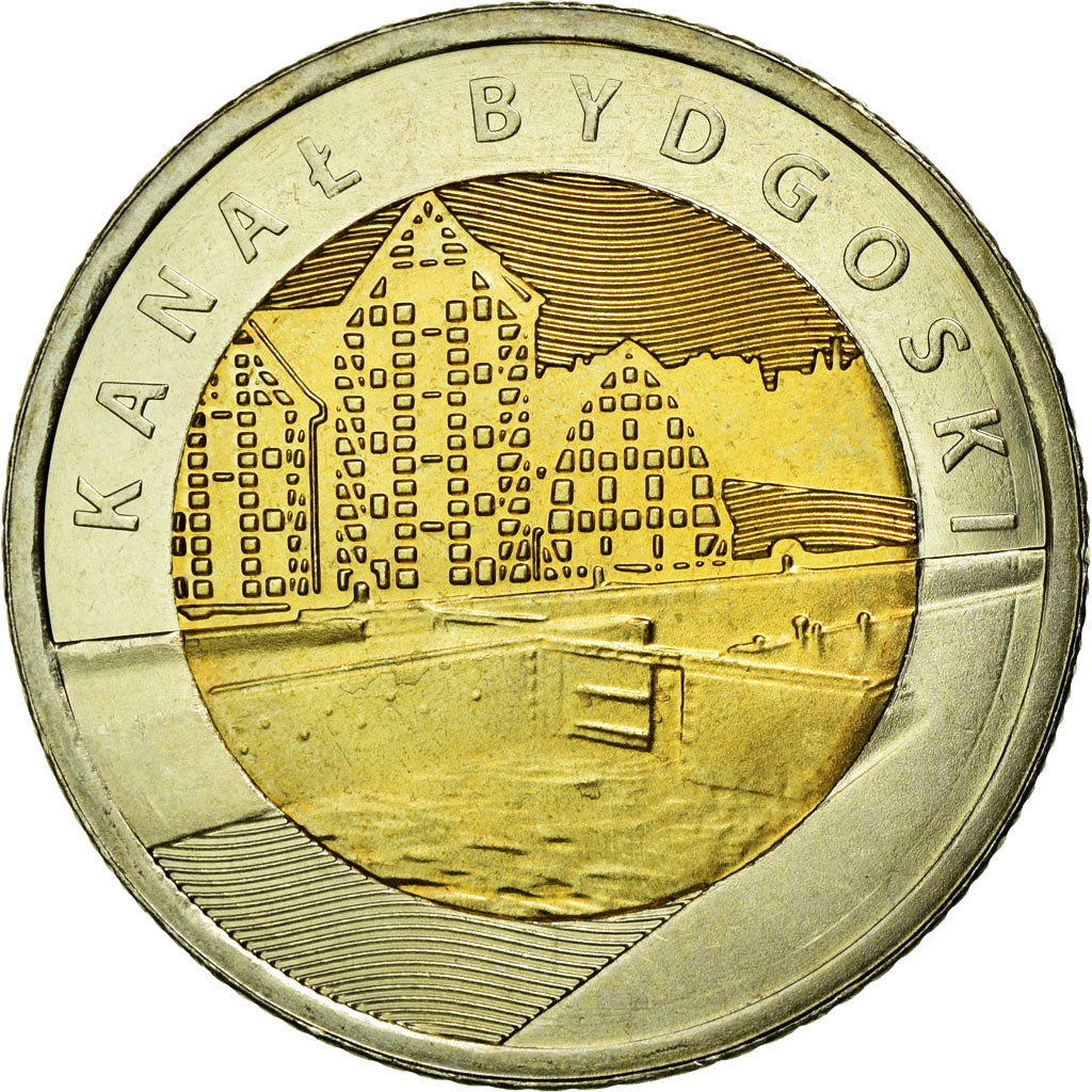 Coin, Poland, 5 Zlotych, 2015, Warsaw, MS(63), Bi-Metallic