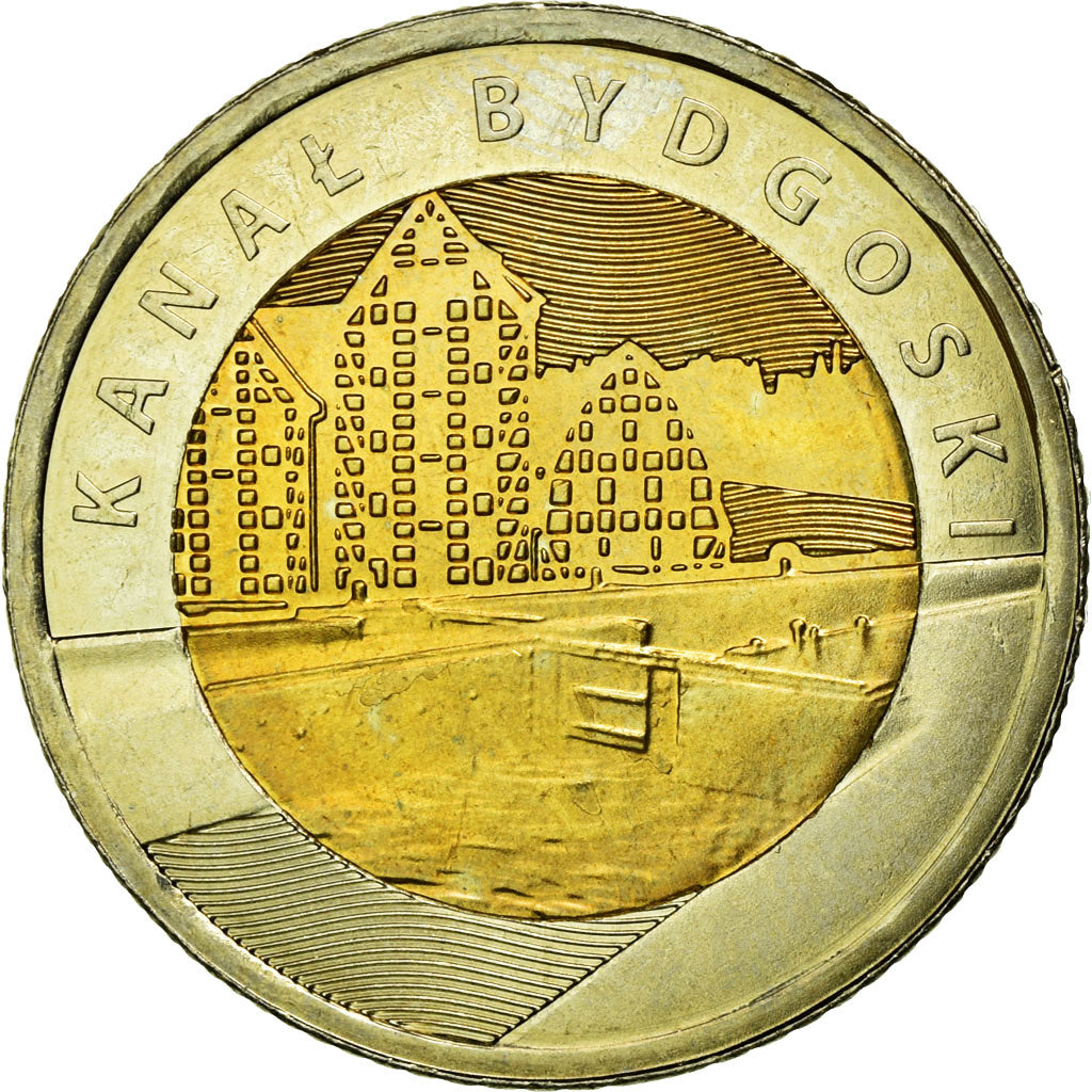 Coin, Poland, 5 Zlotych, 2015, Warsaw, MS(60-62), Bi-Metallic