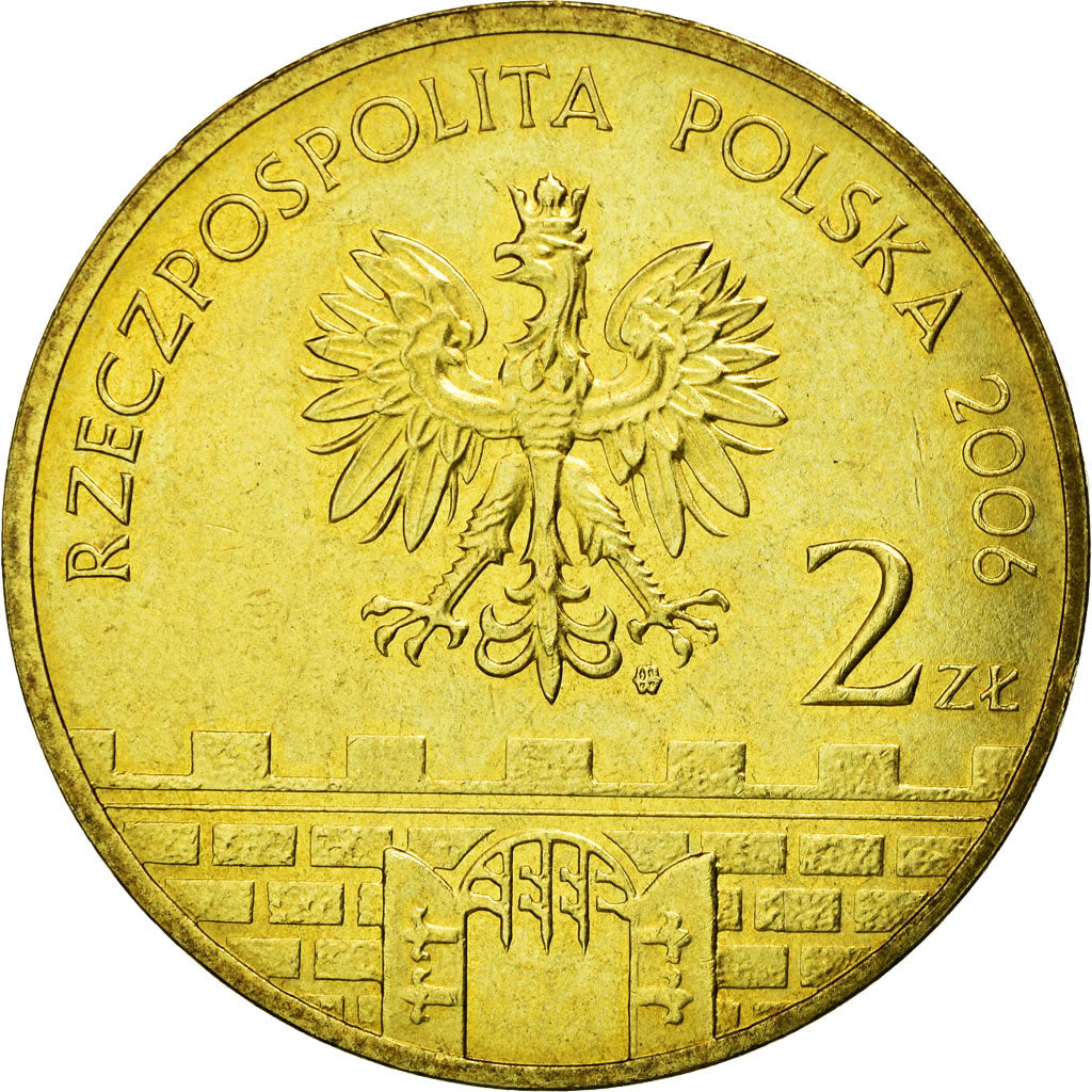 Coin, Poland, 2 Zlote, 2006, Warsaw, EF(40-45), Brass, KM:545