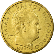 Coin, Monaco, Rainier III, 50 Centimes, 1962, EF(40-45), Aluminum-Bronze