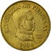 Coin, Philippines, 25 Sentimos, 1984, VF(30-35), Brass, KM:241.1