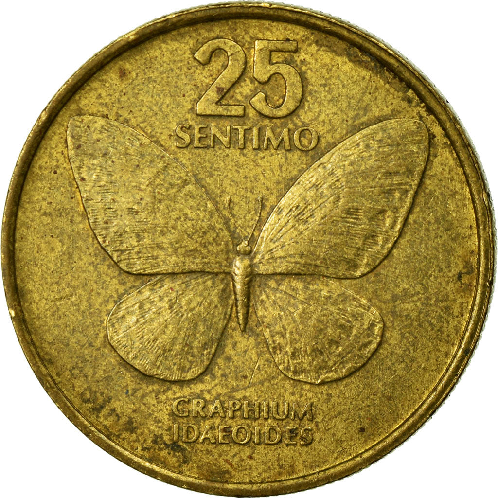 Coin, Philippines, 25 Sentimos, 1984, VF(30-35), Brass, KM:241.1