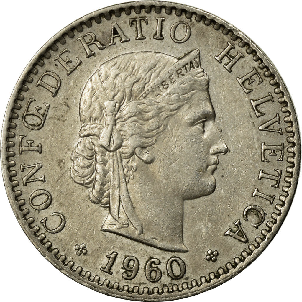 Monnaie, Suisse, 20 Rappen, 1960, Bern, TB+, Copper-nickel, KM:29a