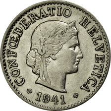 Coin, Switzerland, 5 Rappen, 1941, Bern, EF(40-45), Nickel, KM:26b