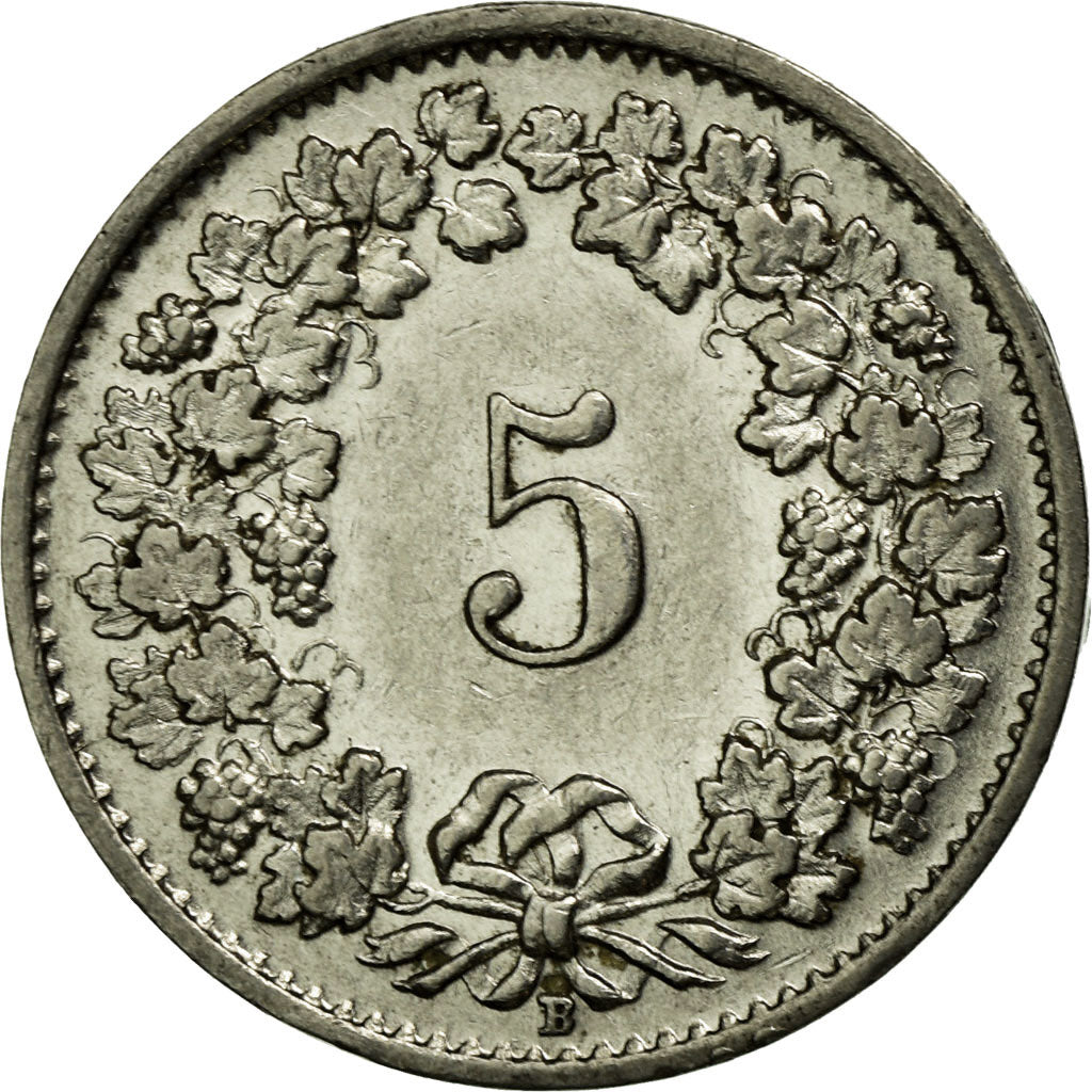 Coin, Switzerland, 5 Rappen, 1941, Bern, EF(40-45), Nickel, KM:26b