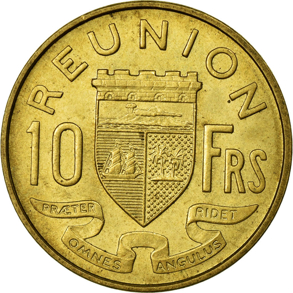 Coin, Réunion, 10 Francs, 1969, EF(40-45), Aluminum-Nickel-Bronze, KM:10a