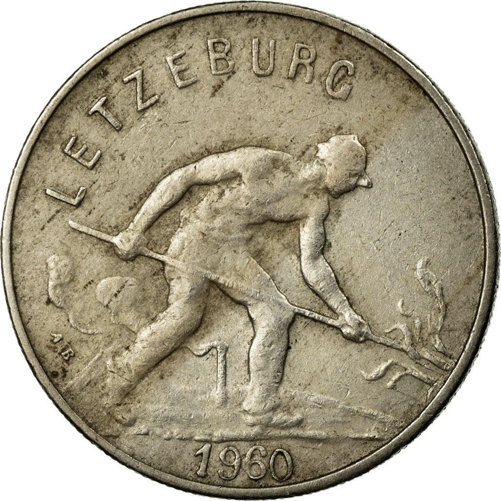 Munten, Luxemburg, Charlotte, Franc, 1960, FR, Copper-nickel, KM:46.2