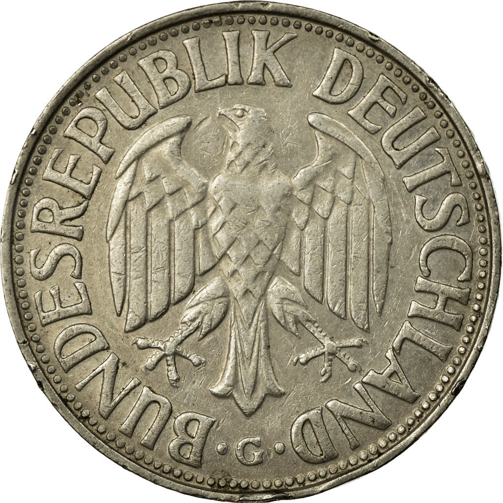 Monnaie, République fédérale allemande, Mark, 1957, Karlsruhe, TB+