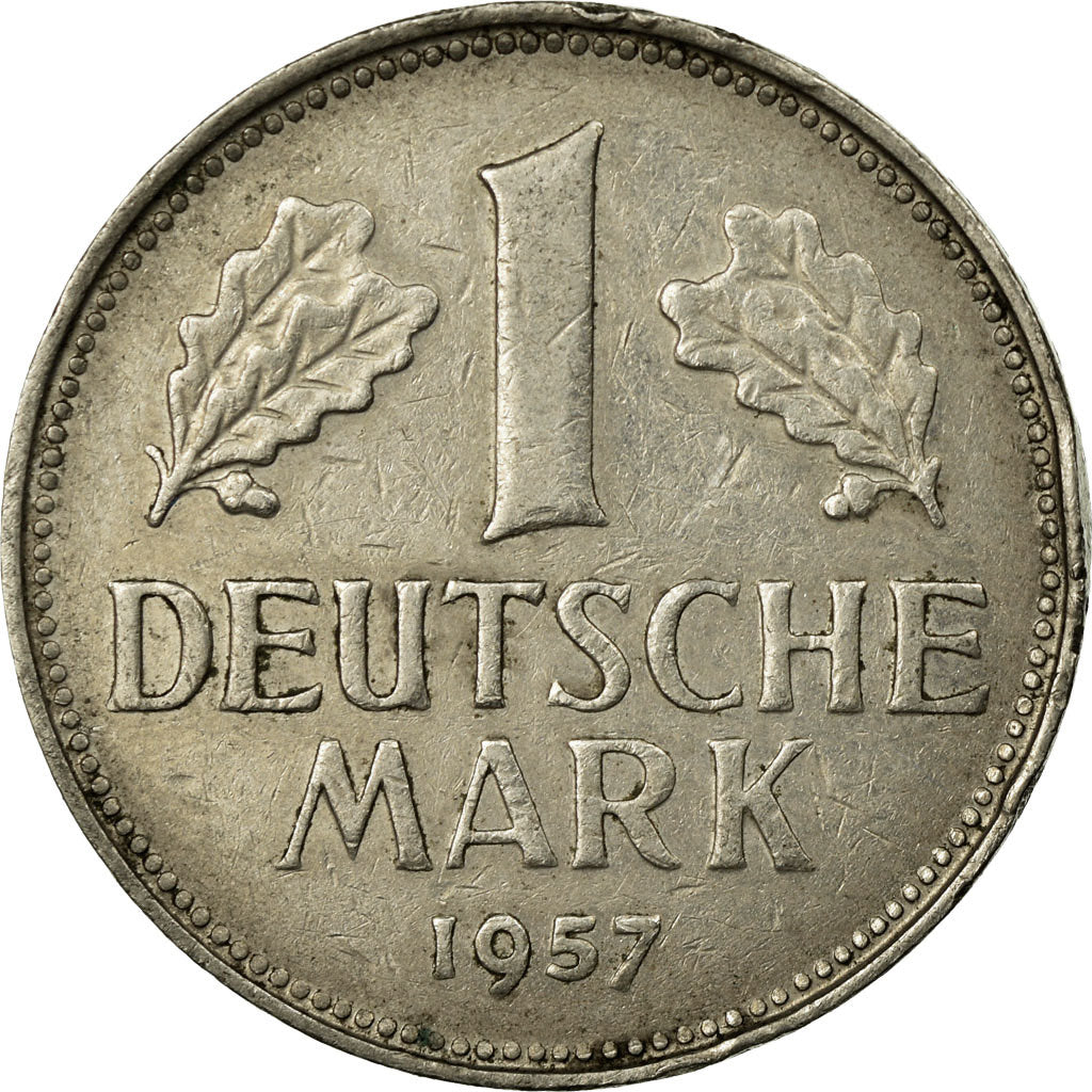 Monnaie, République fédérale allemande, Mark, 1957, Karlsruhe, TB+