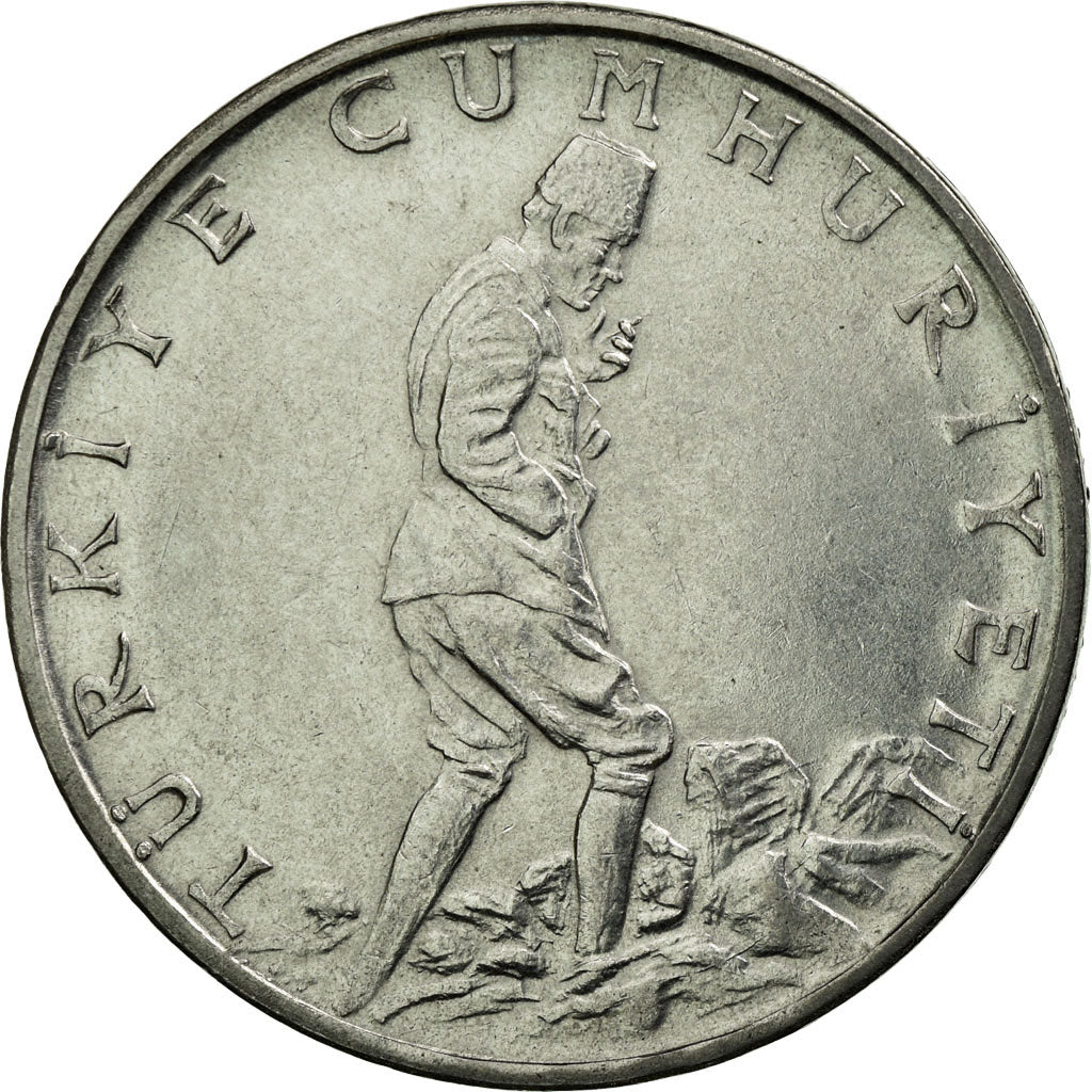 Moneta, Turchia, 2-1/2 Lira, 1976, SPL-, Acciaio inossidabile, KM:893.2