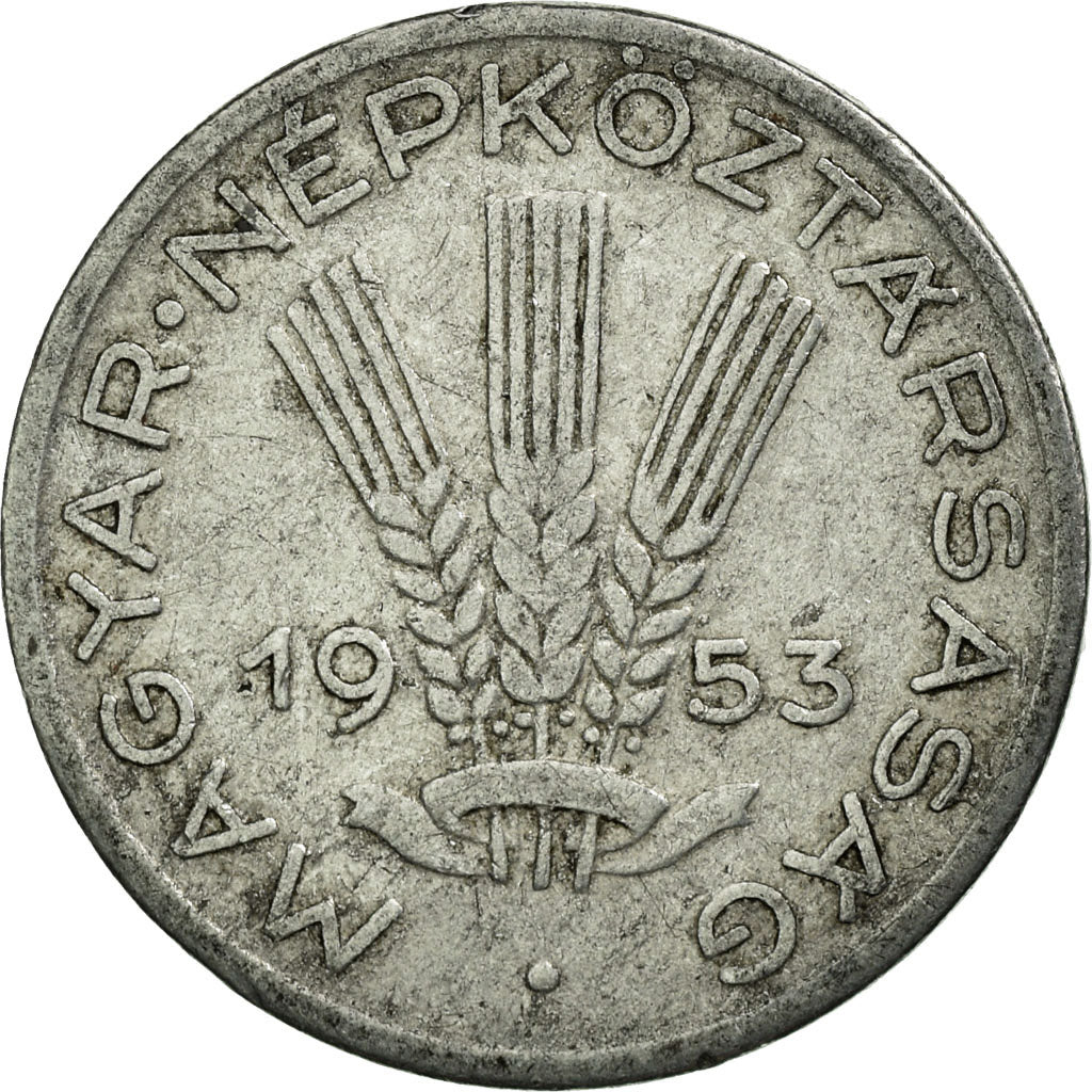 Coin, Hungary, 20 Fillér, 1953, Budapest, VF(20-25), Aluminum, KM:550