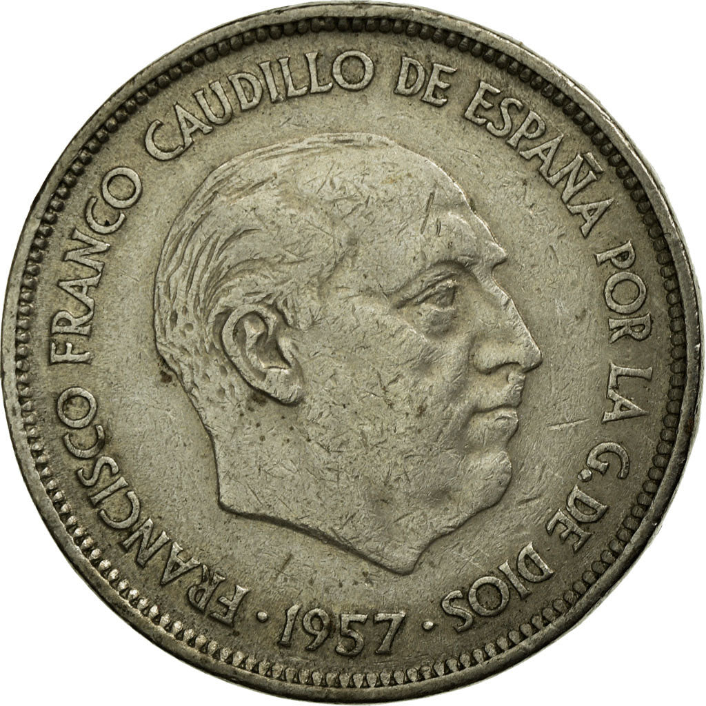 Coin, Spain, Caudillo and regent, 25 Pesetas, 1970, VF(30-35), Copper-nickel