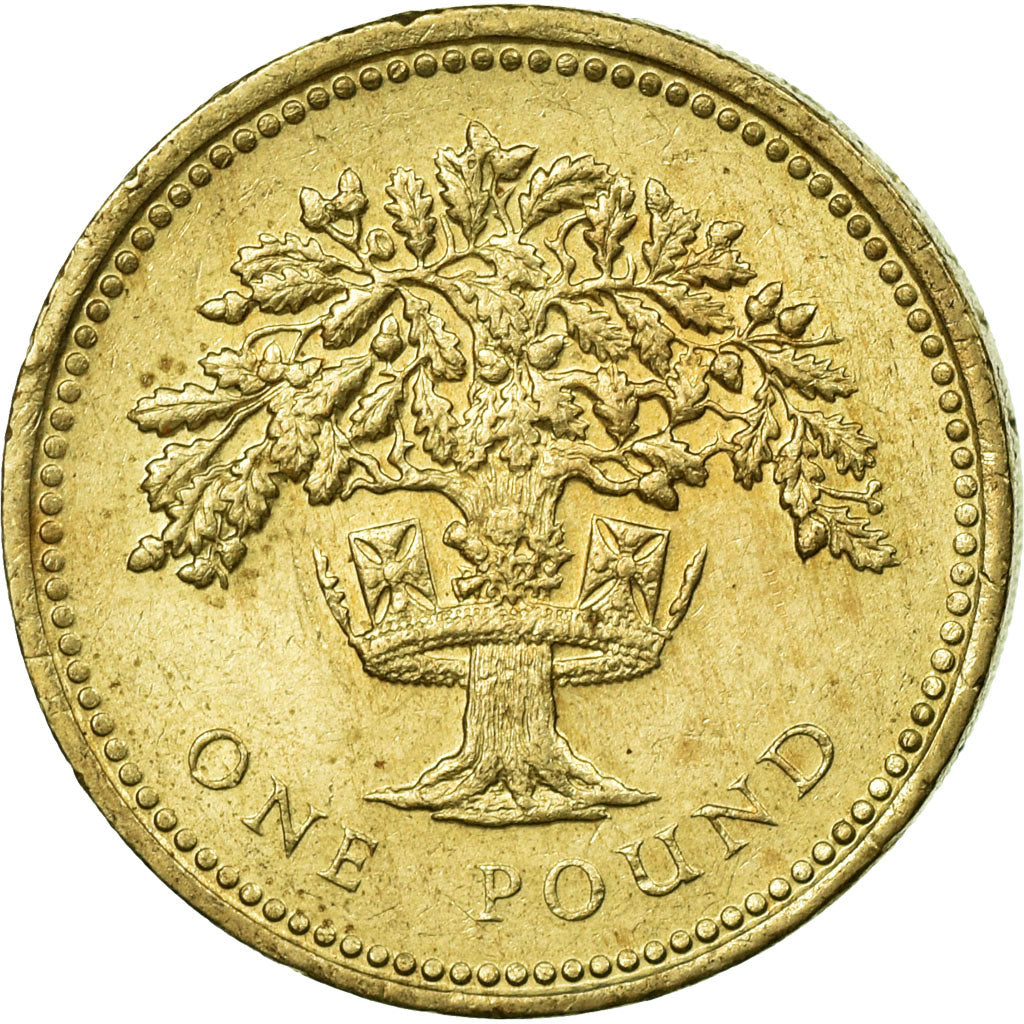 Coin, Great Britain, Elizabeth II, Pound, 1987, EF(40-45), Nickel-brass, KM:975