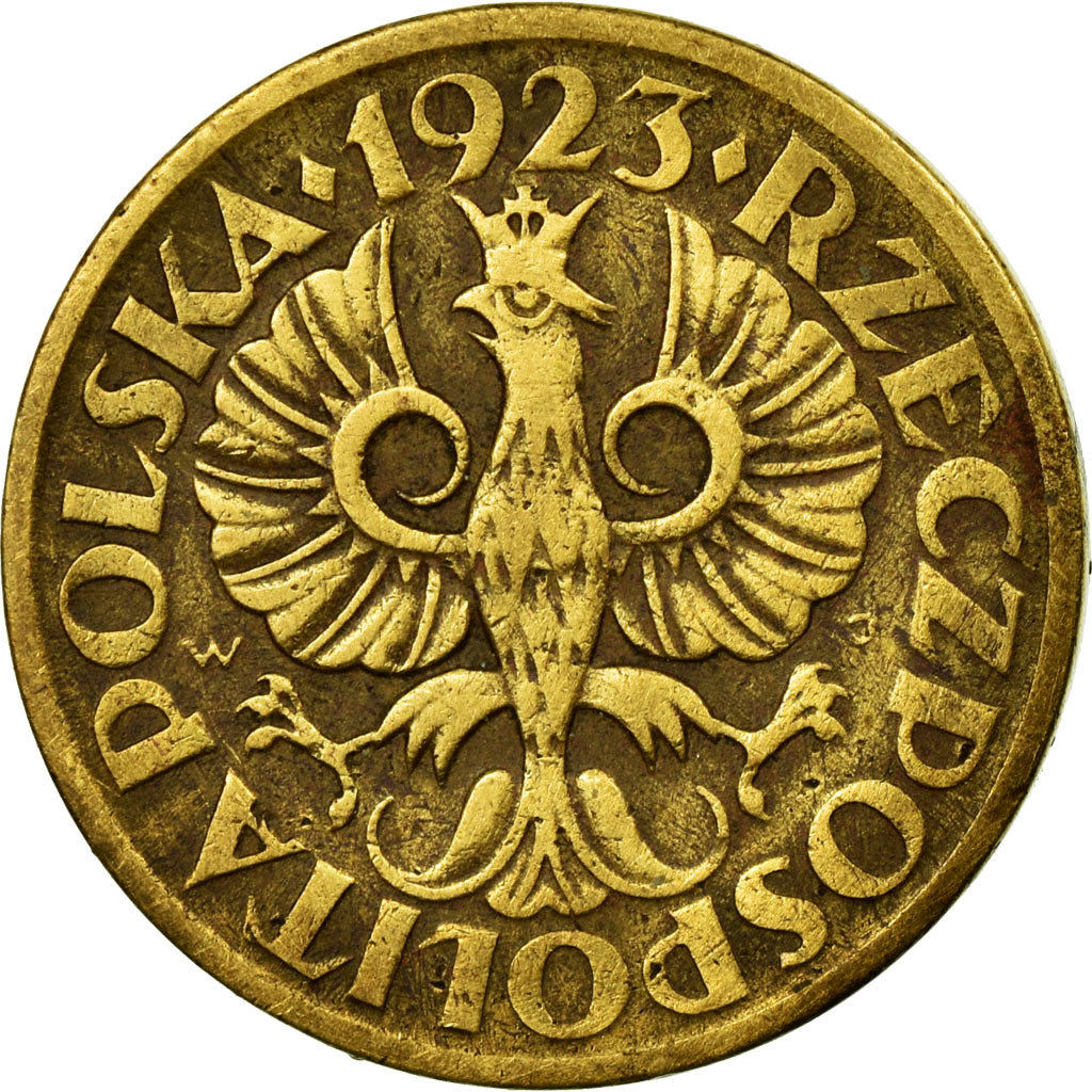 Monnaie, Pologne, 5 Groszy, 1923, Warsaw, TTB, Laiton, KM:10