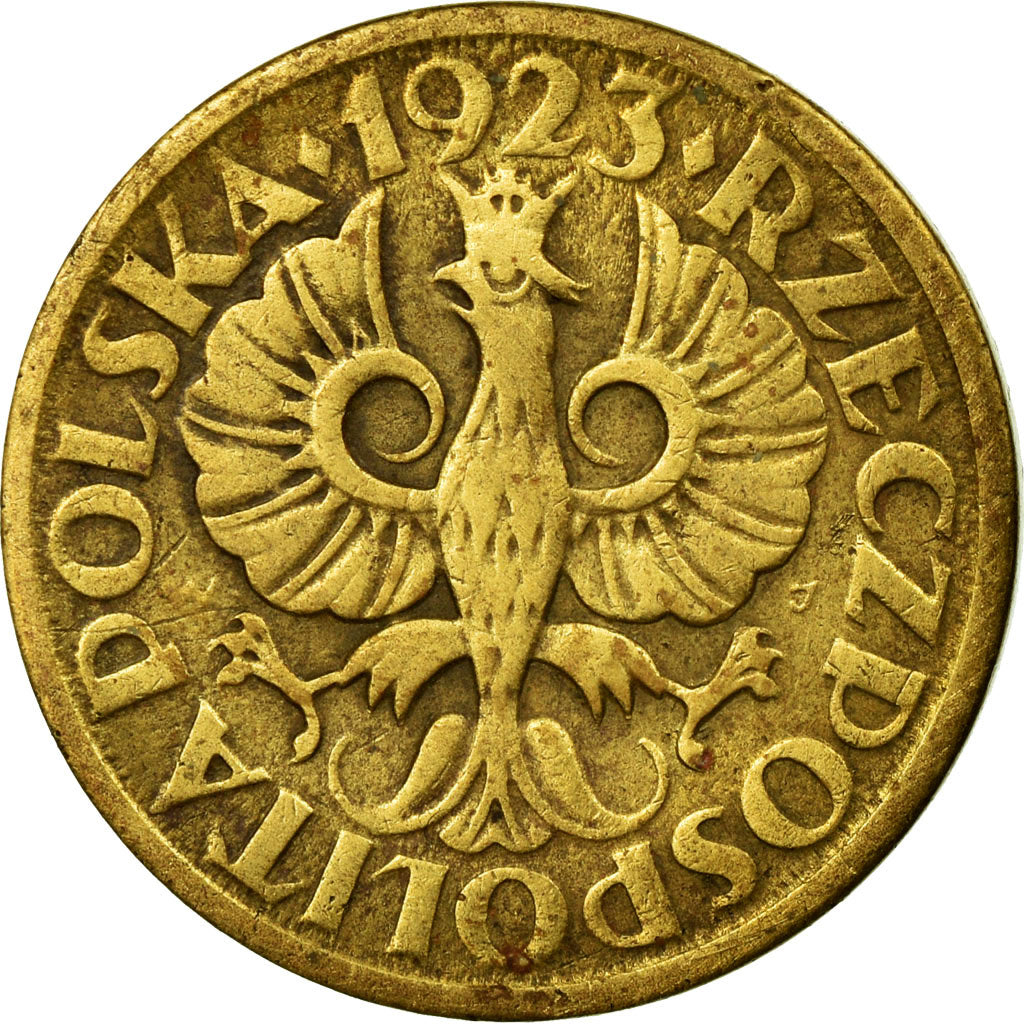 Monnaie, Pologne, 5 Groszy, 1923, Warsaw, TB+, Laiton, KM:10