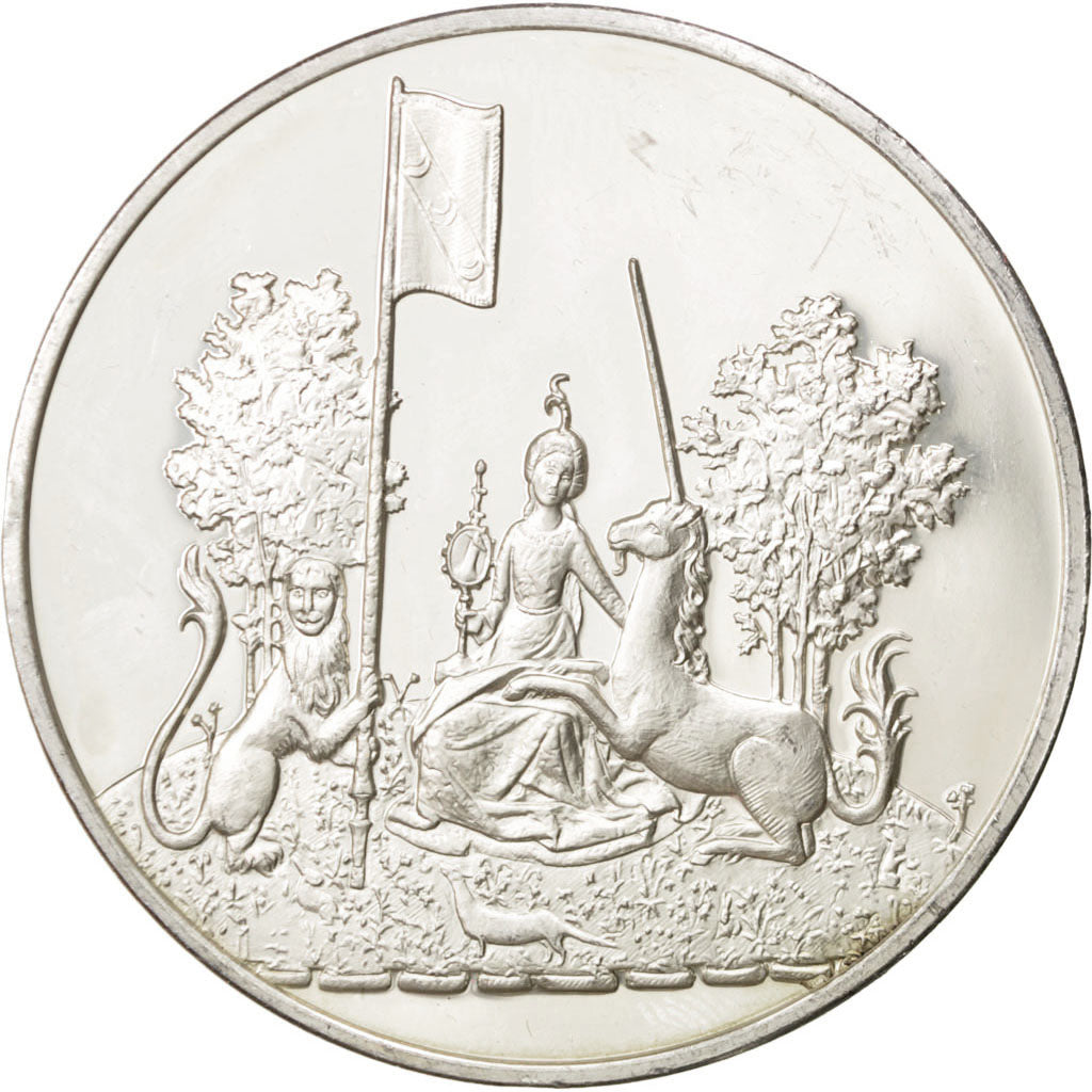 FRANCE, Arts & Culture, French Fifth Republic, Medal, MS(60-62), Silver, 50,...