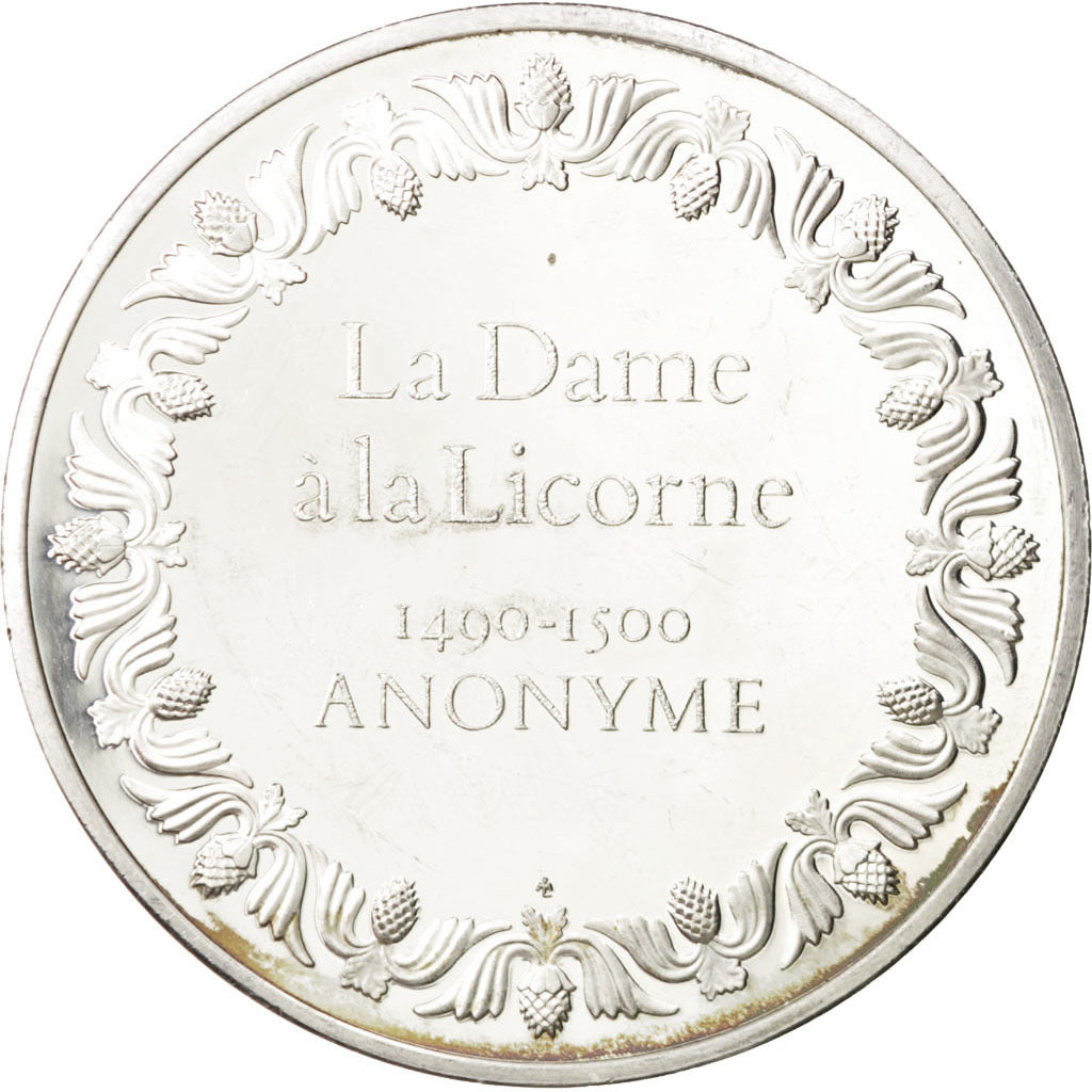 FRANCE, Arts & Culture, French Fifth Republic, Medal, MS(60-62), Silver, 50,...