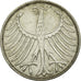 Moneda, ALEMANIA - REPÚBLICA FEDERAL, 5 Mark, 1971, Munich, MBC, Plata