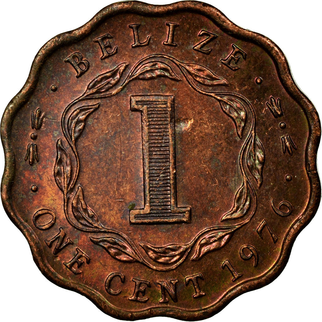 Coin, Belize, Cent, 1976, Franklin Mint, EF(40-45), Bronze, KM:46