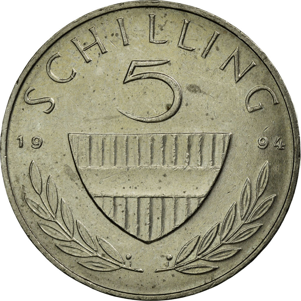 Coin, Austria, 5 Schilling, 1994, EF(40-45), Copper-nickel, KM:2889a