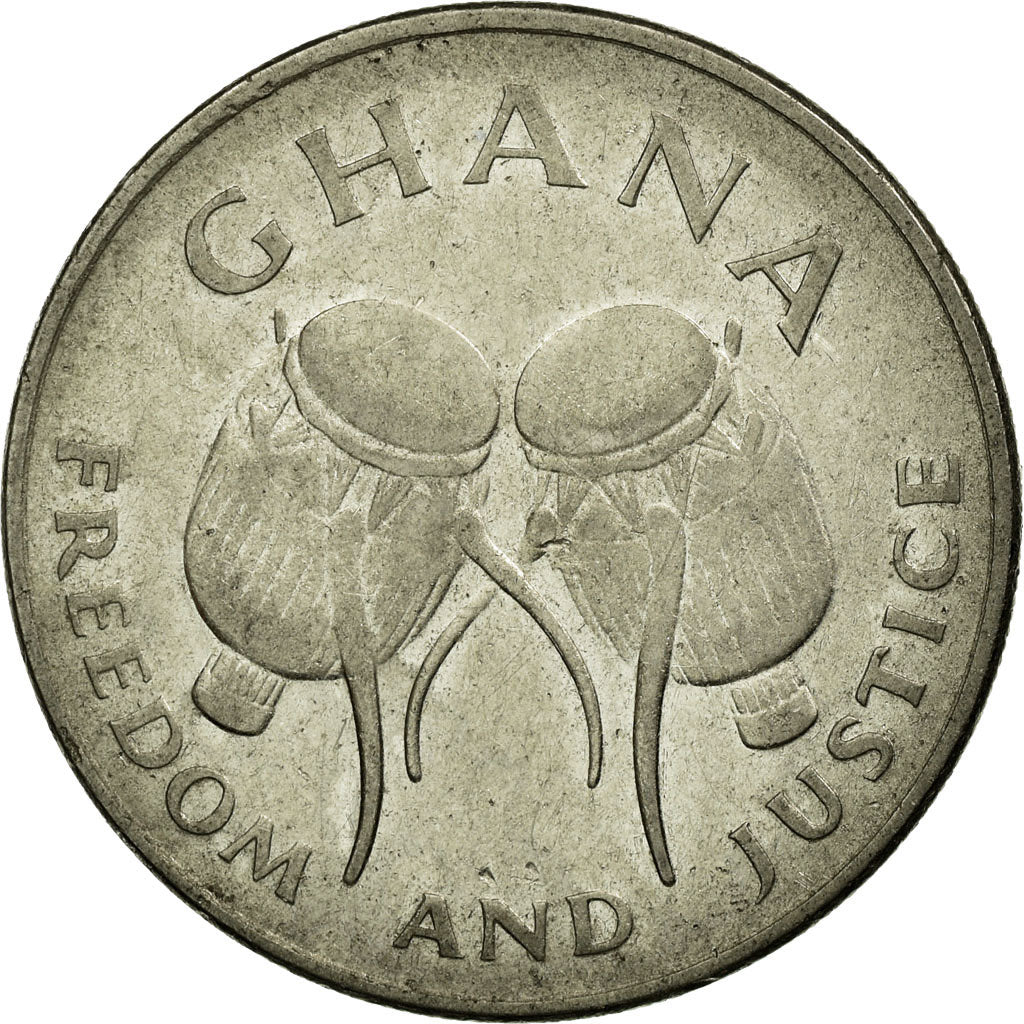 Coin, Ghana, 50 Cedis, 1995, EF(40-45), Nickel plated steel, KM:31a