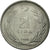Moneta, Turcja, 2-1/2 Lira, 1964, EF(40-45), Stal nierdzewna, KM:893.1