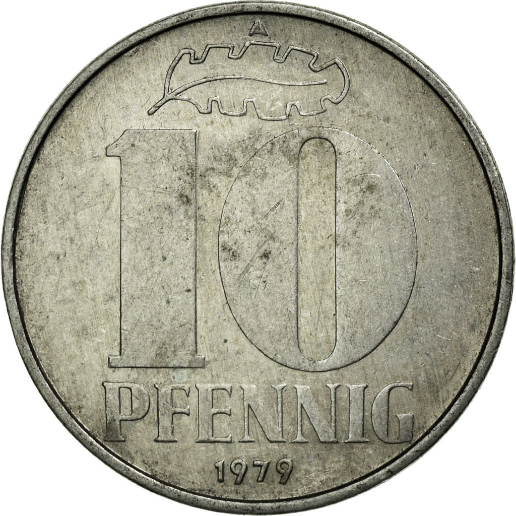 Münze, GERMAN-DEMOCRATIC REPUBLIC, 10 Pfennig, 1979, Berlin, SS, Aluminium