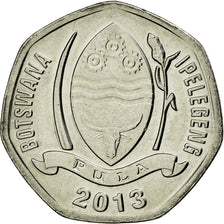 Coin, Botswana, 5 Thebe, 2013, British Royal Mint, MS(63), Nickel plated steel