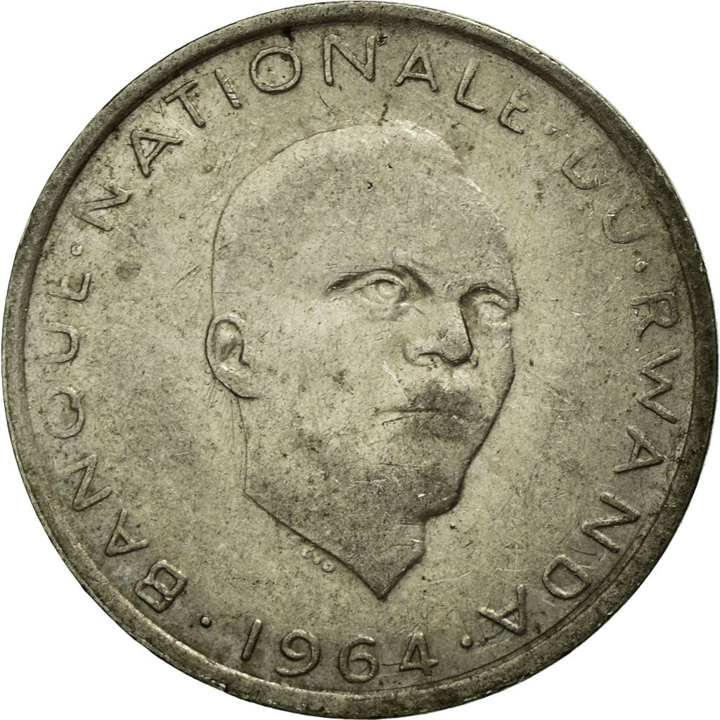 Coin, Rwanda, Franc, 1964, EF(40-45), Copper-nickel, KM:5