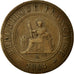 Monnaie, FRENCH COCHIN CHINA, Cent, 1884, Paris, TB+, Bronze, KM:3