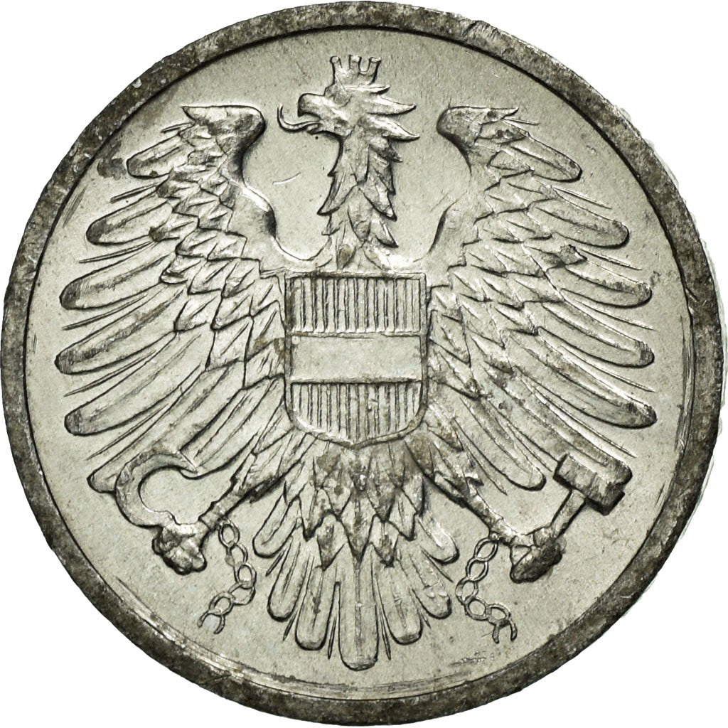 Coin, Austria, 2 Groschen, 1977, EF(40-45), Aluminum, KM:2876