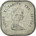 Monnaie, Etats des caraibes orientales, Elizabeth II, 2 Cents, 1989, TTB