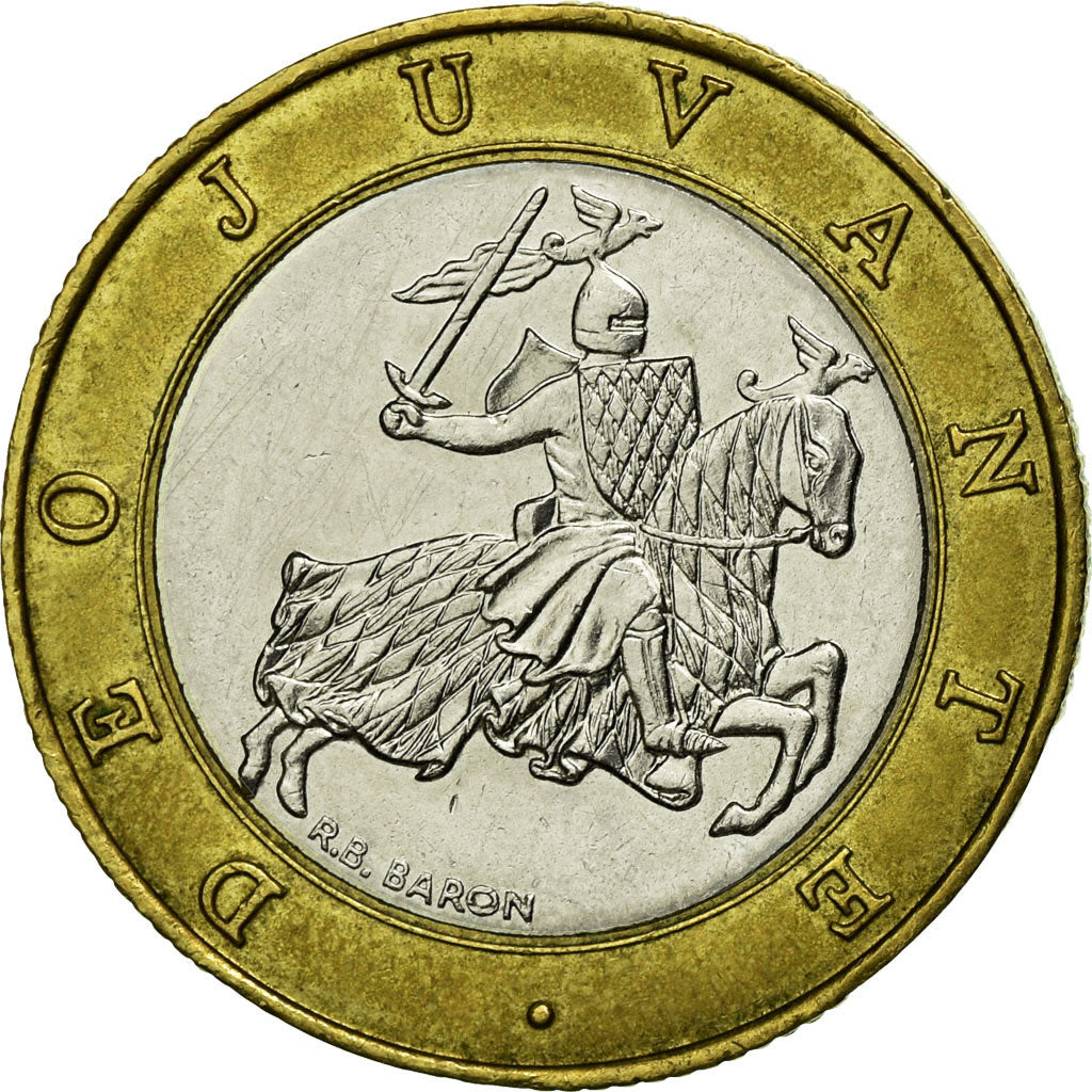 Coin, Monaco, Rainier III, 10 Francs, 1989, EF(40-45), Bi-Metallic, KM:163