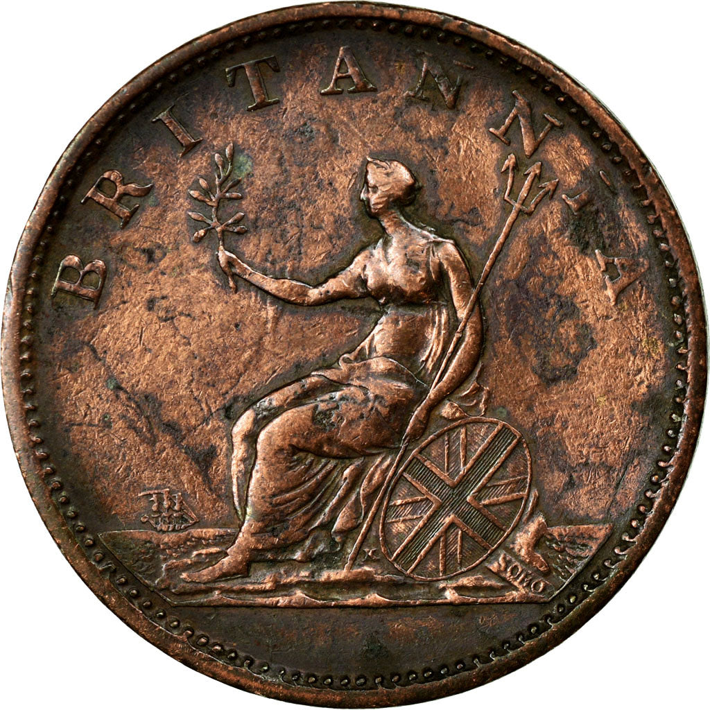 Coin, Great Britain, George III, 1/2 Penny, 1806, EF(40-45), Copper, KM:662