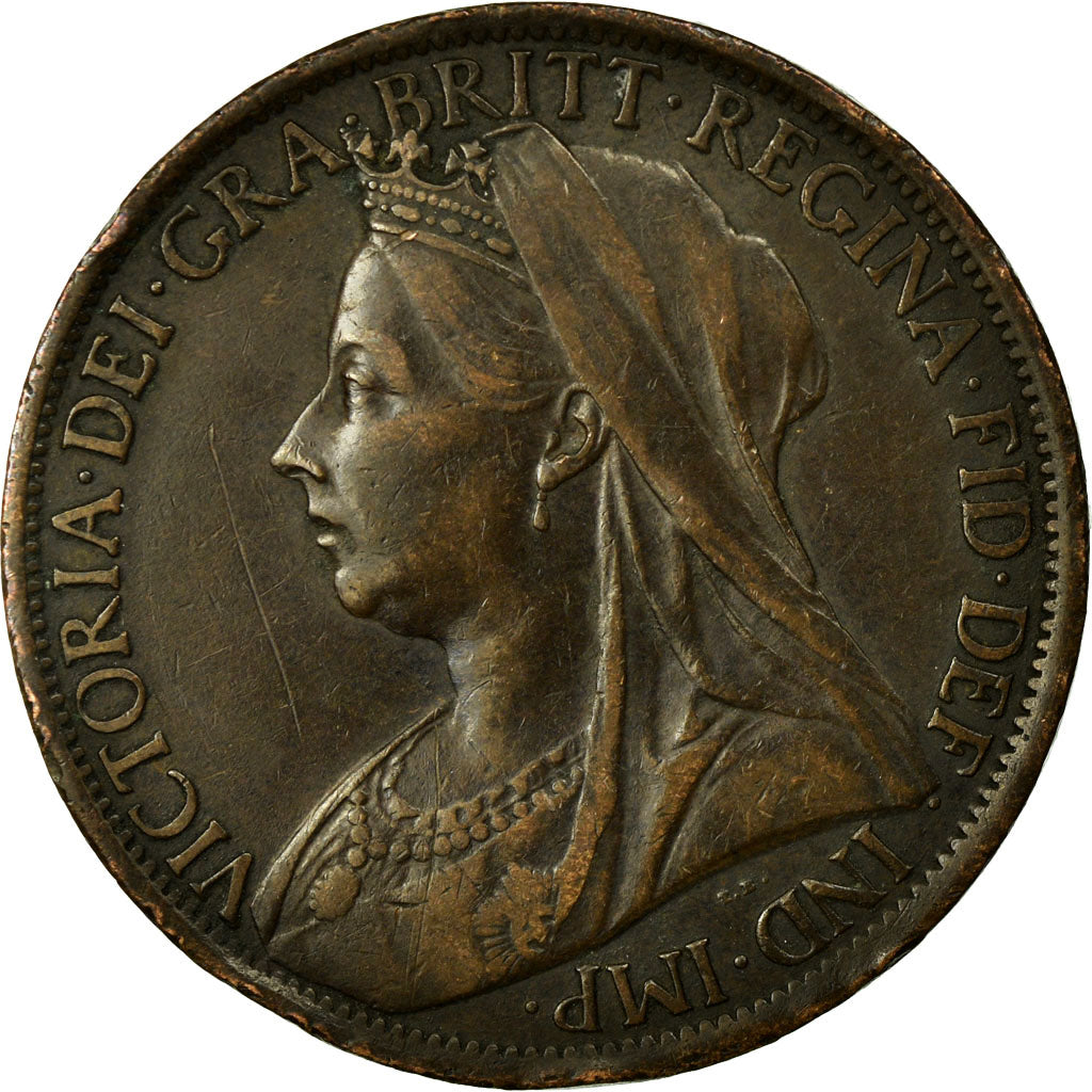 Monnaie, Grande-Bretagne, Victoria, Penny, 1900, TTB+, Bronze, KM:790