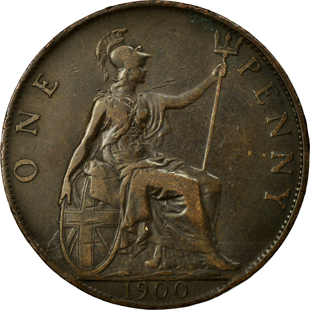 Monnaie, Grande-Bretagne, Victoria, Penny, 1900, TTB+, Bronze, KM:790