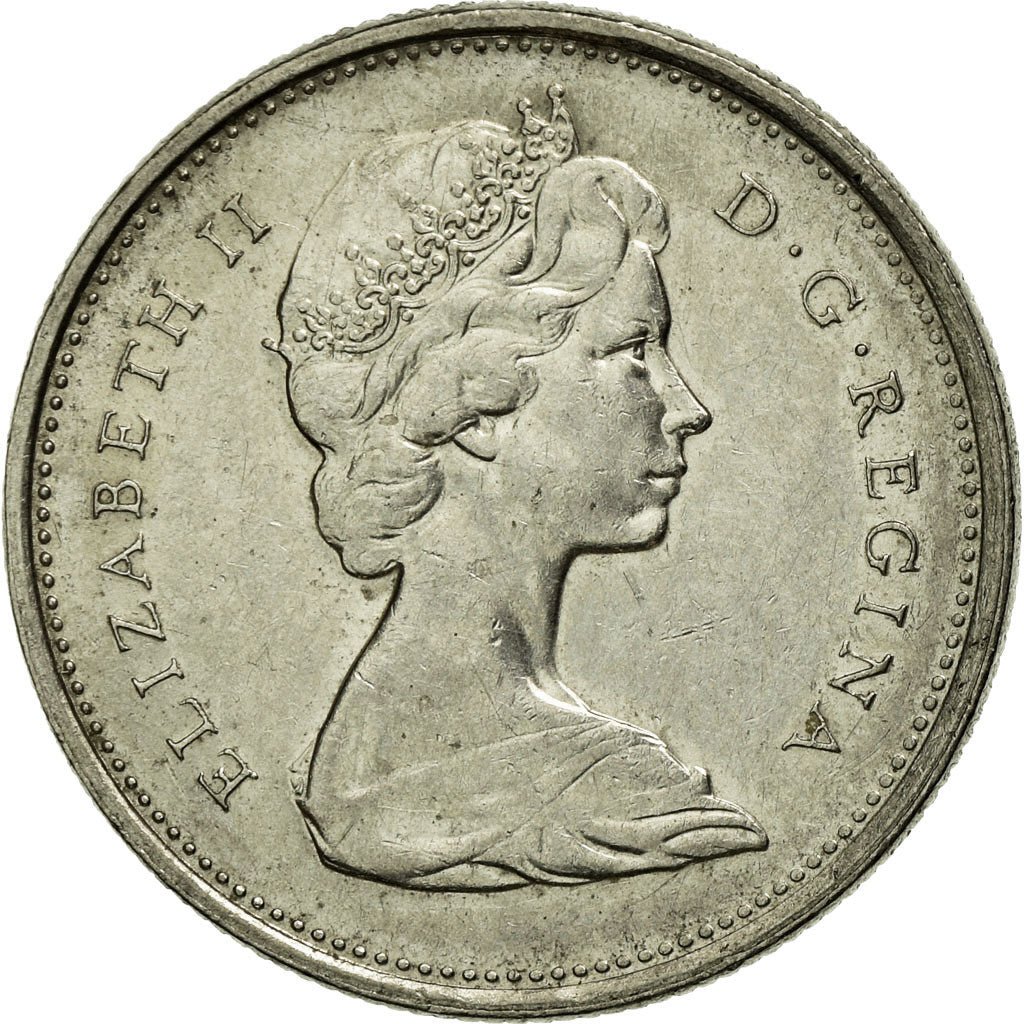 Moeda, Canadá, Elizabeth II, 25 Cents, 1975, Royal Canadian Mint, Ottawa