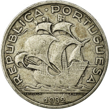 Coin, Portugal, 10 Escudos, 1932, EF(40-45), Silver, KM:582